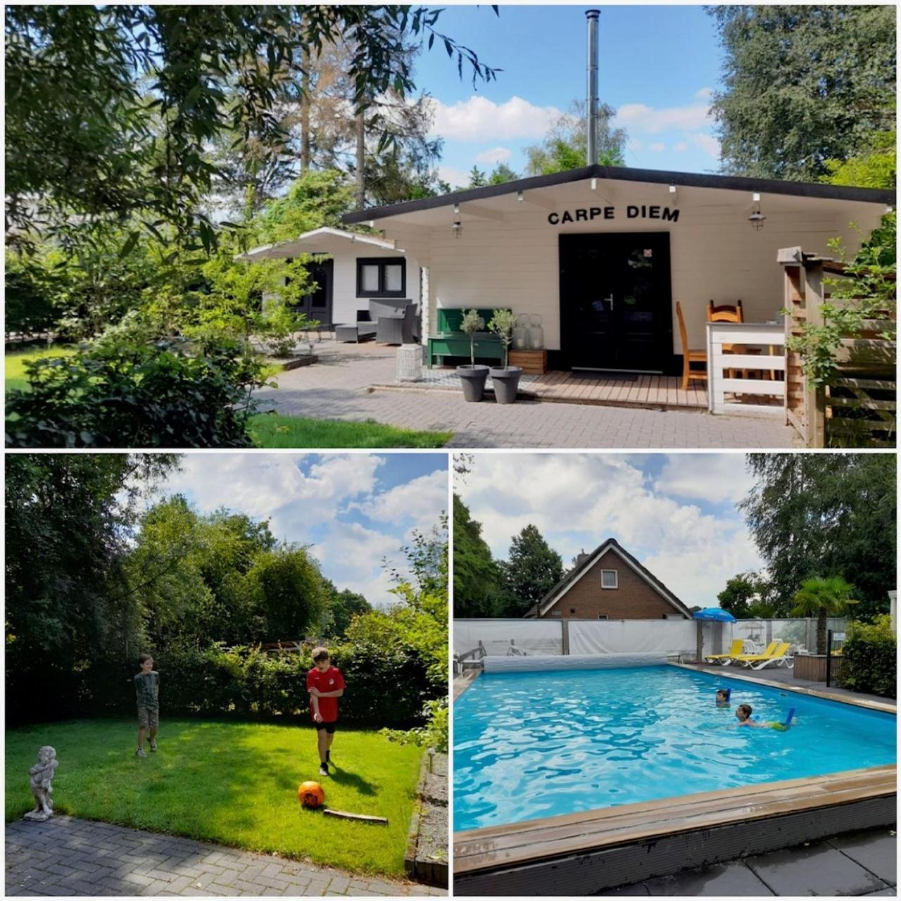 Carpe Diem, Het Ruime Chalet Met Houtkachel Nabij Wildlands Emmen Schoonebeek Dış mekan fotoğraf